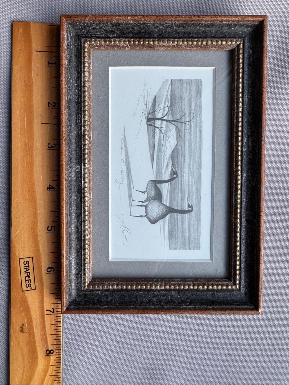 Classic Black and Gold Framed Wall Art - Unbranded